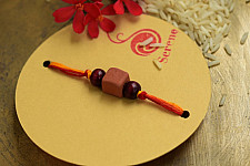 Terracotta ❂ Handmade . Rakhi { b }